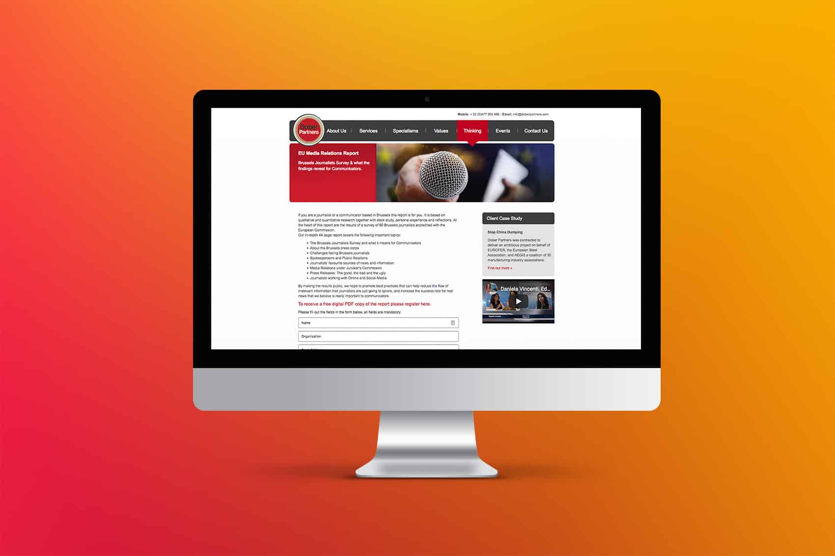 Dober Web Screen
